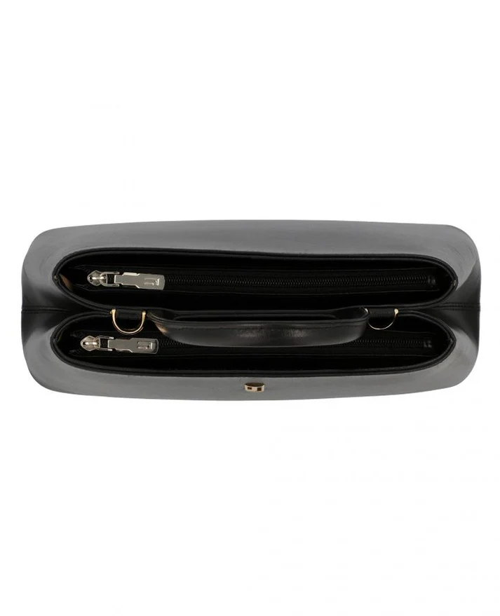 Women’s Black Leather Handbag Drovexy - Image 2
