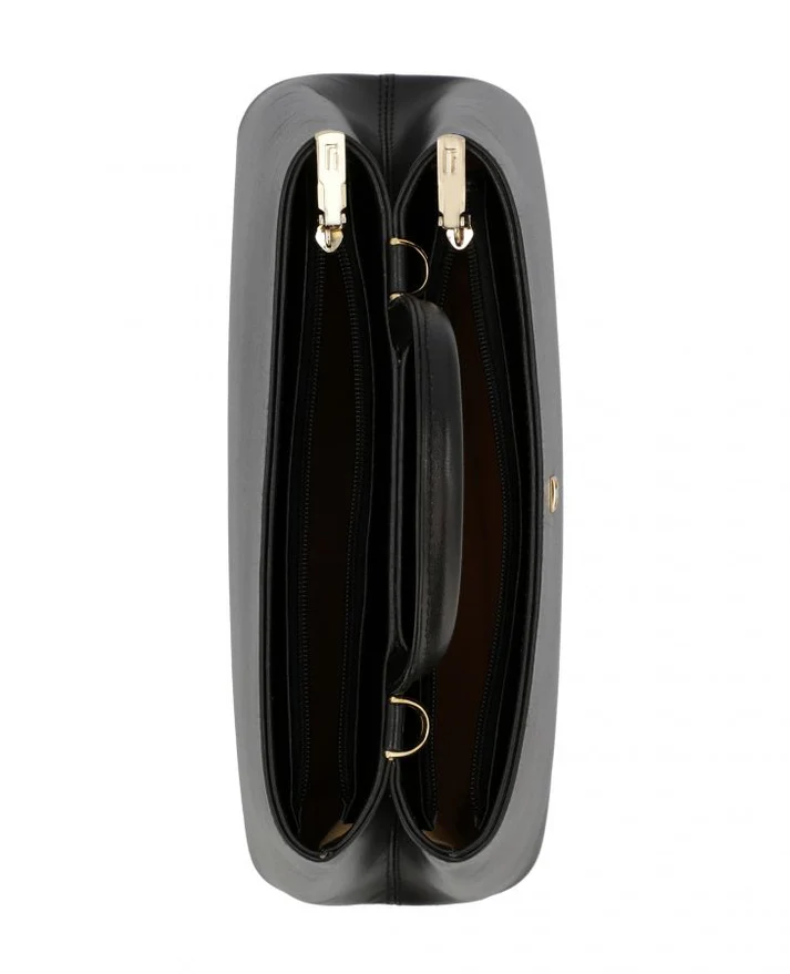 Women’s Black Leather Handbag Drovexy - Image 3